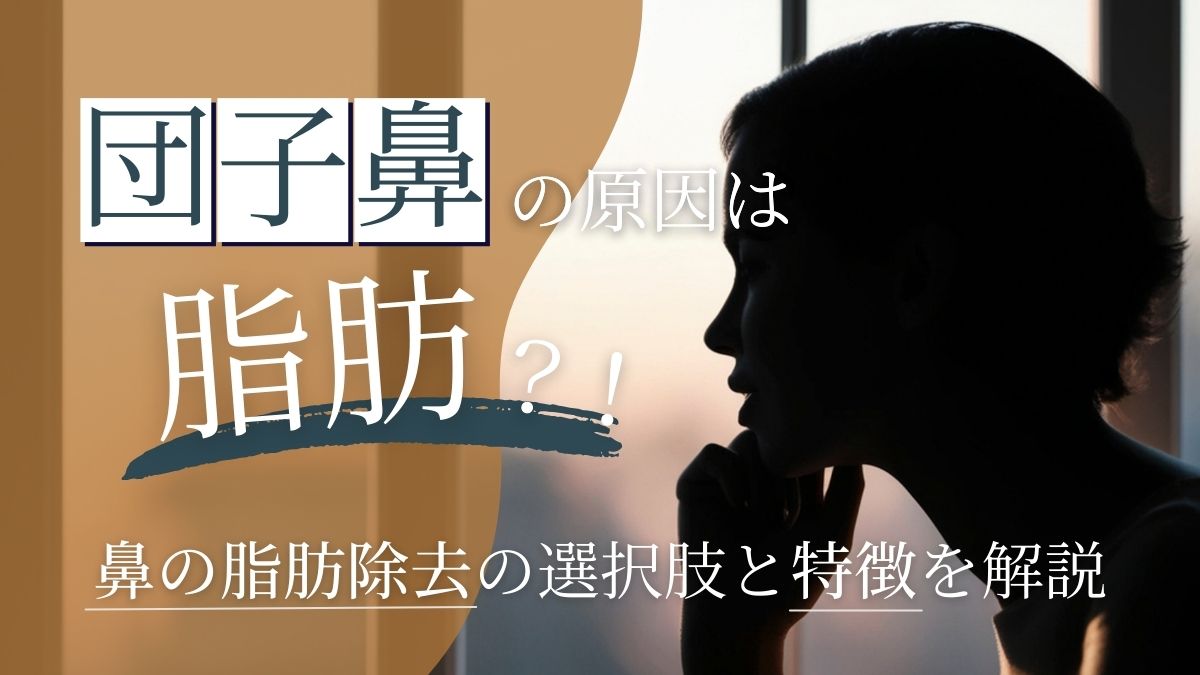 鼻先の脂肪や広がり除去の方法は?施術別特徴を解説|LIVIN CLINIC(リヴィンクリニック)