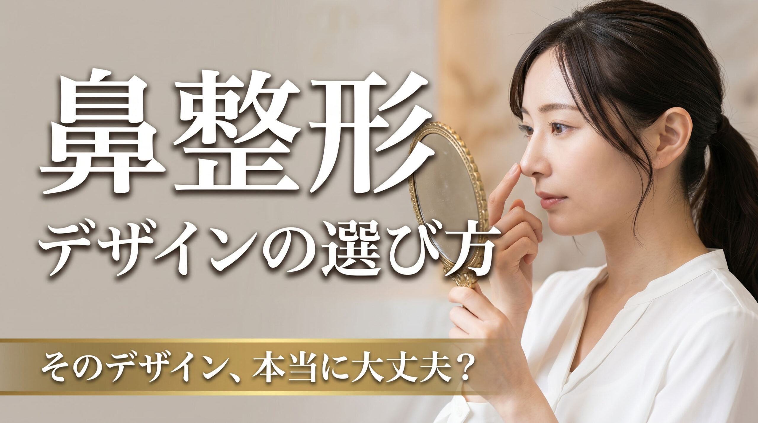 そのデザイン、本当に大丈夫? 鼻整形前に必ず確認すべき3つのこと