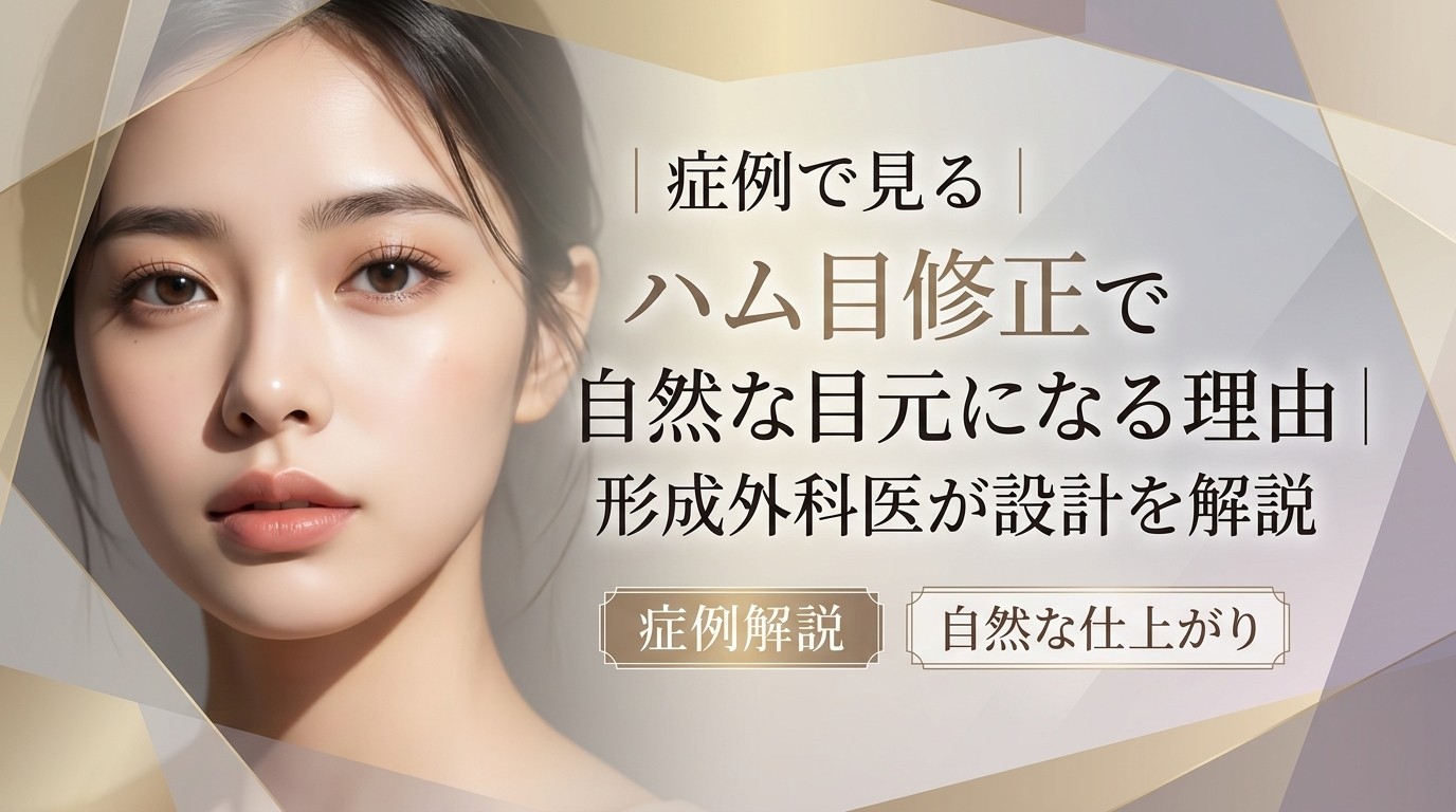 症例で見る|ハム目修正で自然な目元になる理由|形成外科医が設計を解説